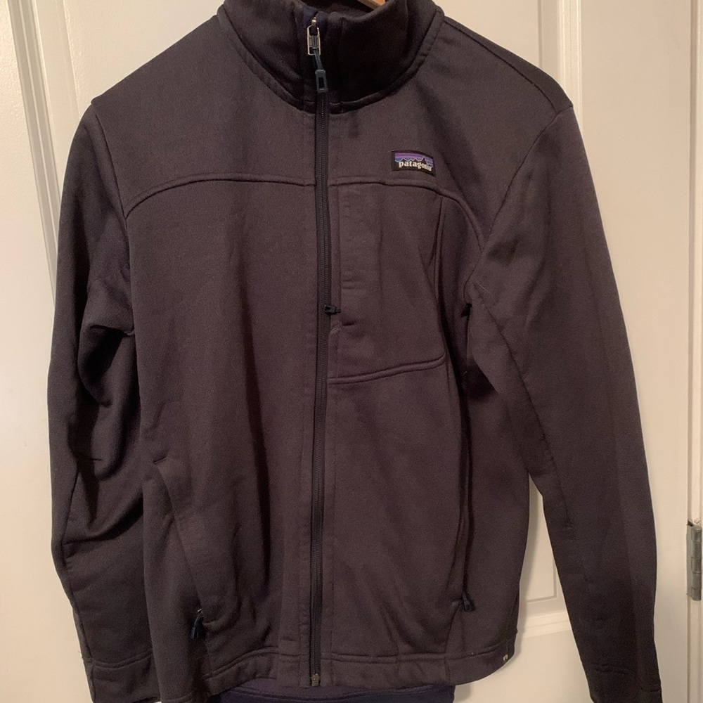Navy Patagonia fleece jacket men xs